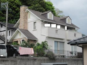<p>屋根・外壁塗装工事の現場調査にお伺いしました。